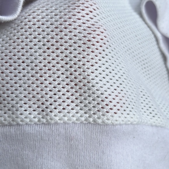 Stadium Chic Iowa Hawkeye Mesh Sweatshirt, White, Medium - Picture 4 of 5